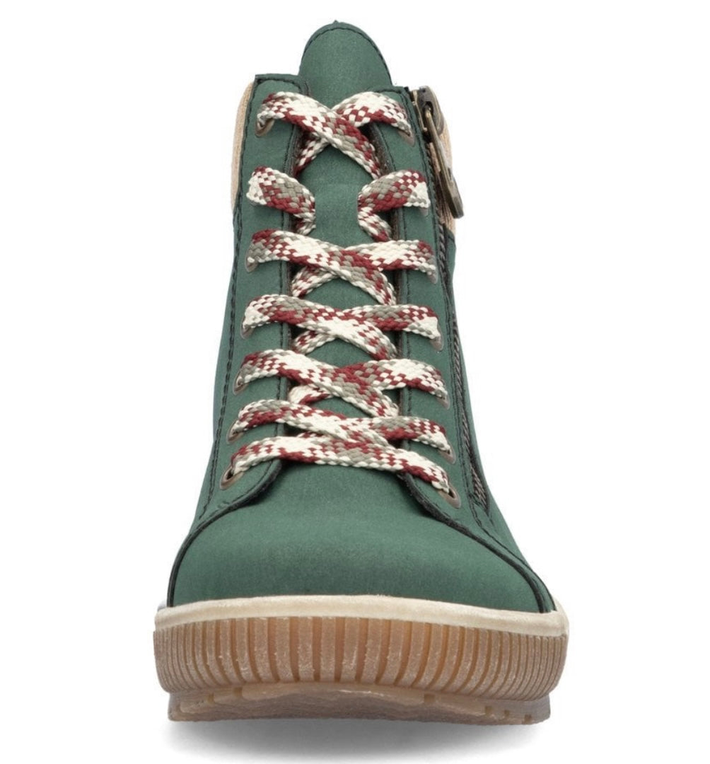 N0709-54 LADIES GREEN MID HEIGHT BOOTS