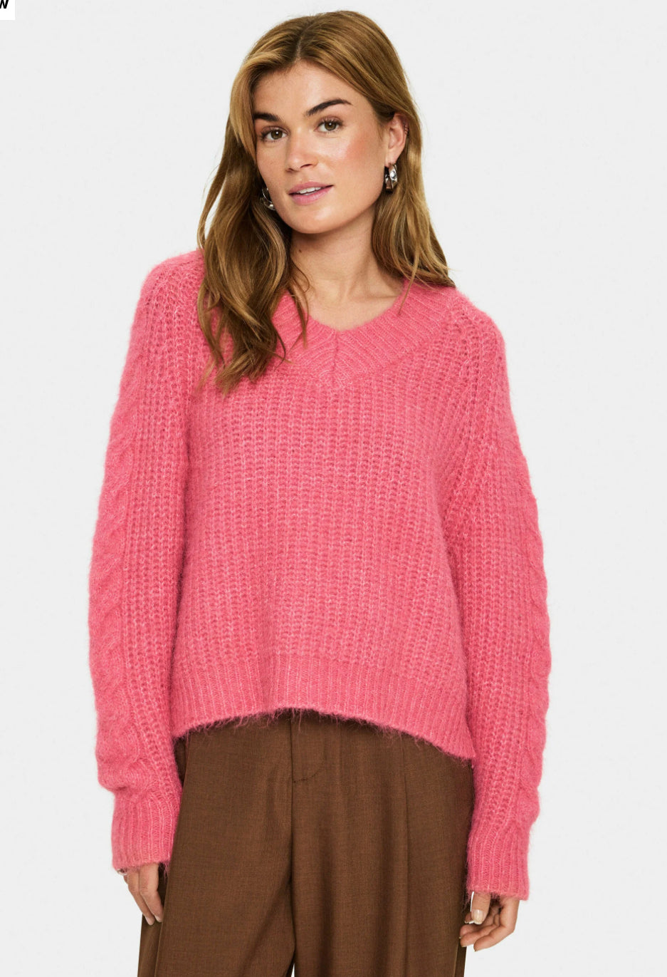 MANDA SZ  PULLOVER WILD ROSE MELANGE