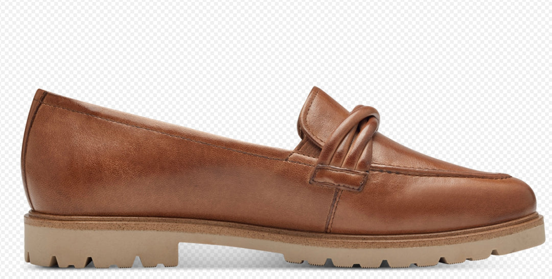 COGNAC LEATHER LOAFER