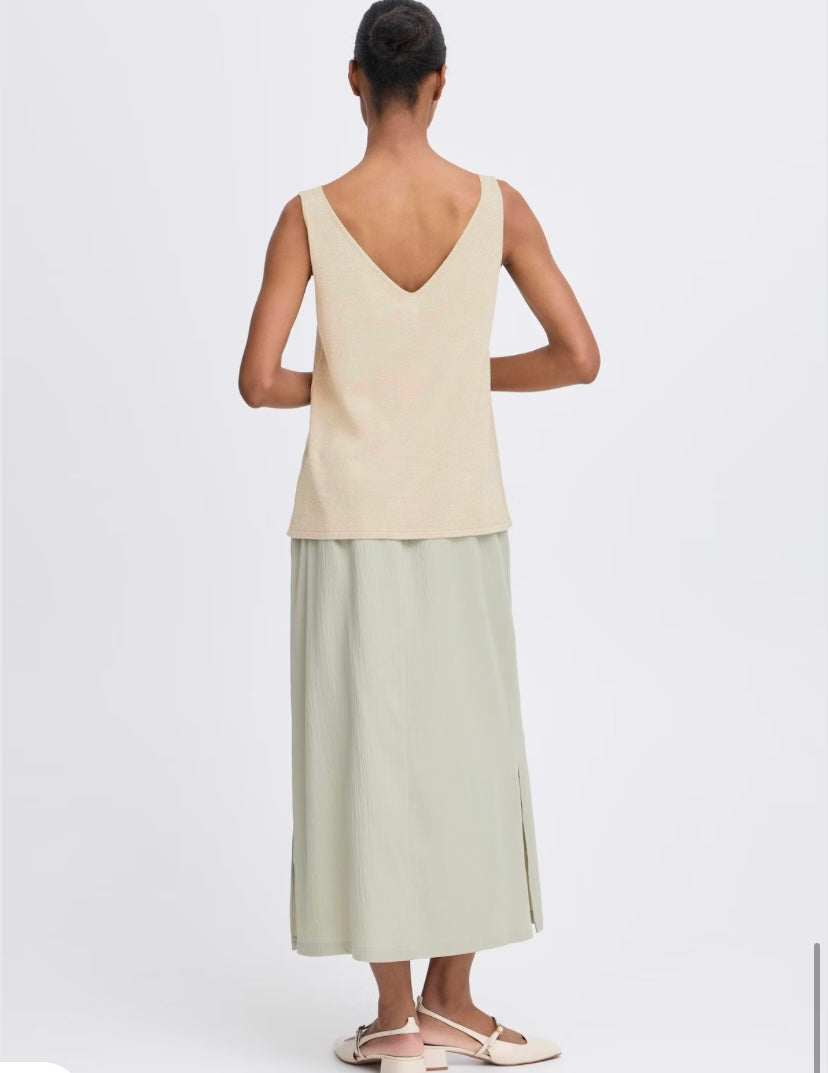 MOBBE TOP FROSTED ALMOND