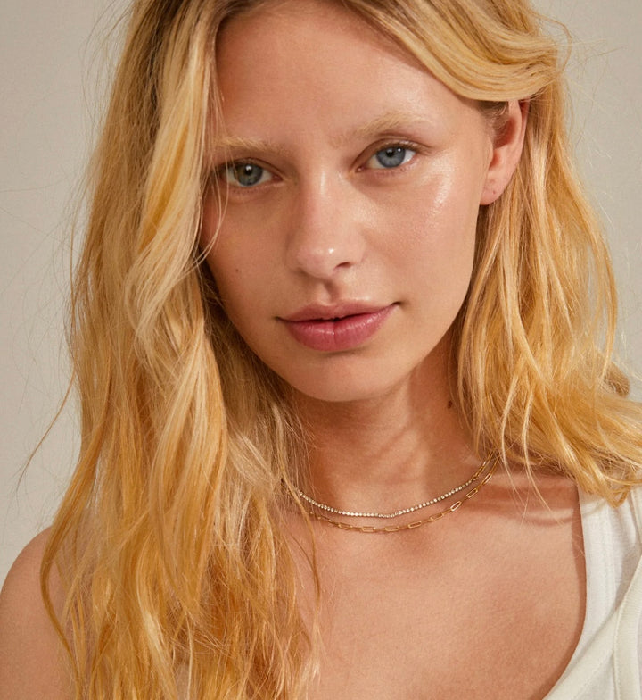 ROWAN NECKLACE 2-IN-1 GOLD PLATED NECKLACE