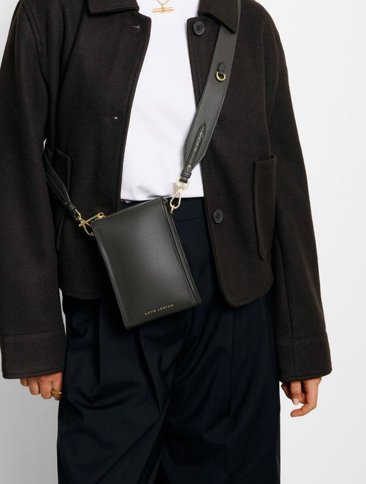 AVERY SLIM CROSSBODY BAG | GRAPHITE