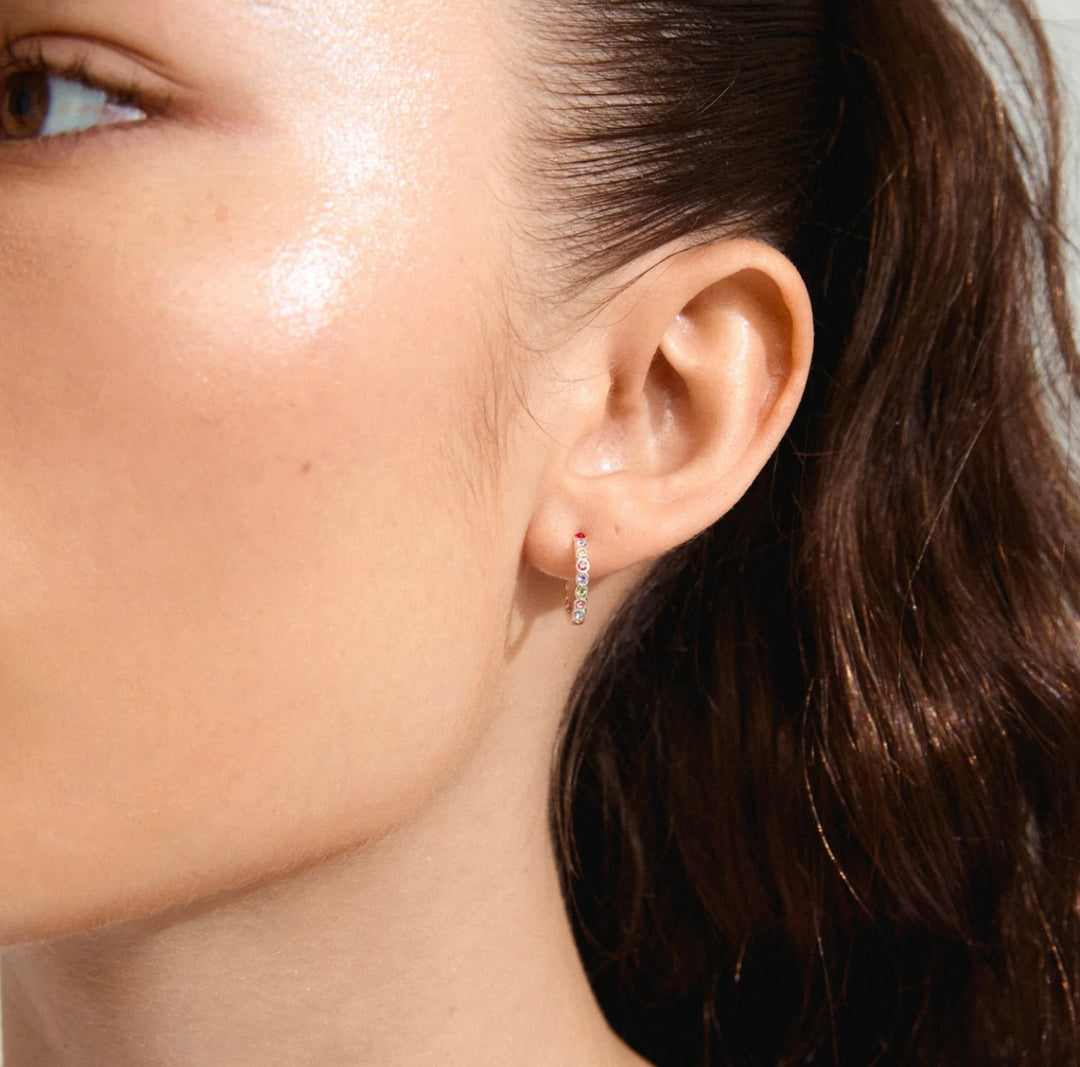 KLEOPRATRA HOOP EARRINGS SILVER PLATED