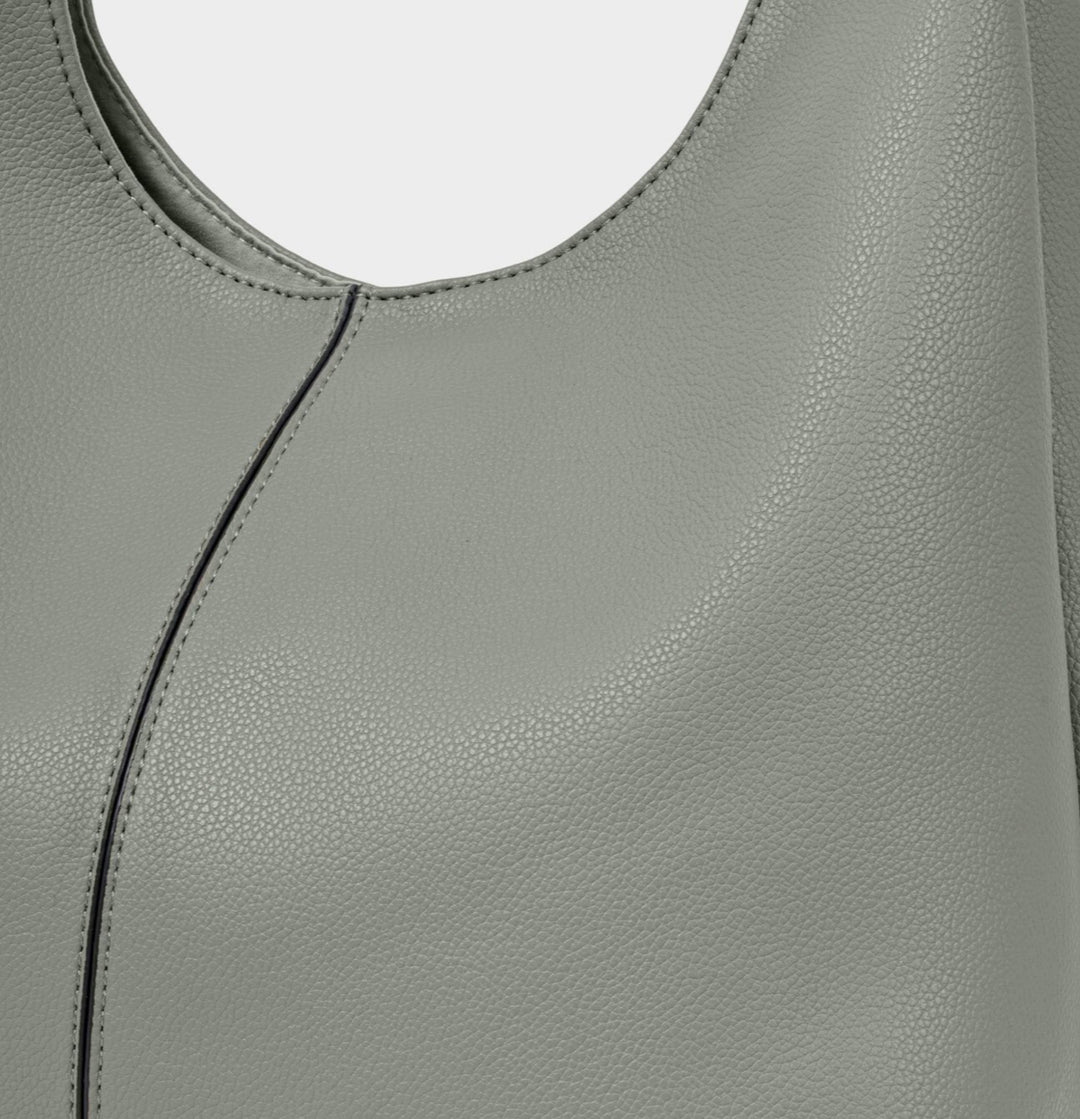 LAILA SLOUCH SHOULDER BAG | GRAPHITE GREEN