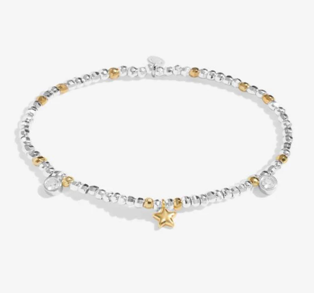 SPARKLE CONFETTI A LITTLE ONE IN A MILLION GOLD & SILVER PLATED BRACELET