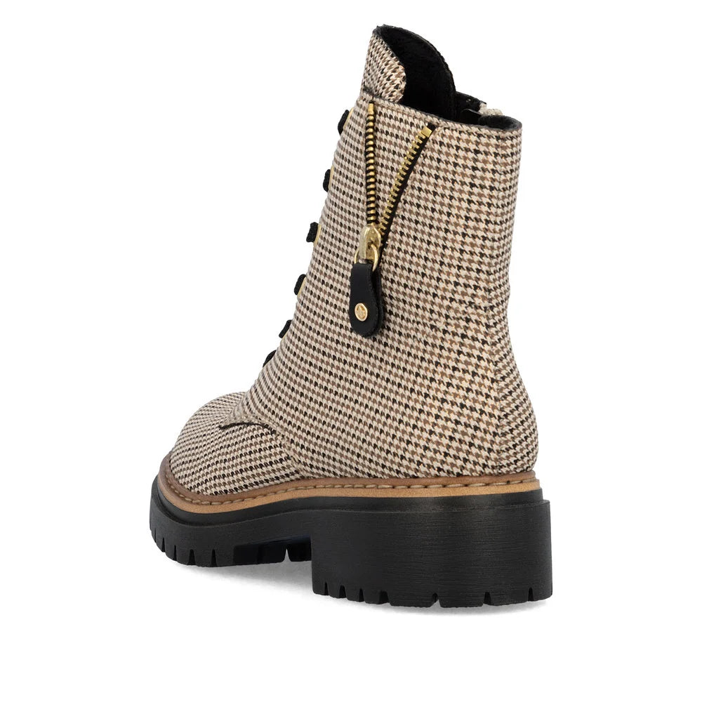 Rieker Women's Beige Biker Boots 72617-60