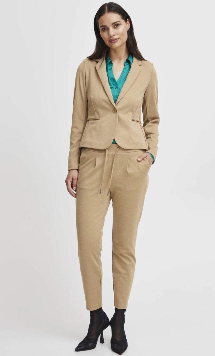 RIZETTA CROP TROUSER TIGER’S EYE MELANGE