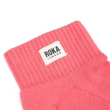 WEMBLEY ORGANIC COTTON CORAL SOCKS