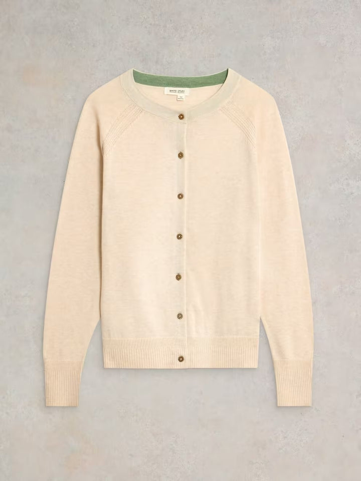 LULU CARDI NATURAL WHITE
