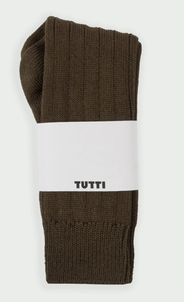 SHADOW LONG SOCKS OLIVE