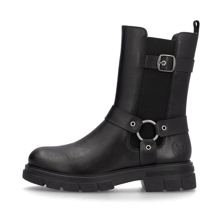 Z9177-00 LADIES BLACK MID HEIGHT BOOTS