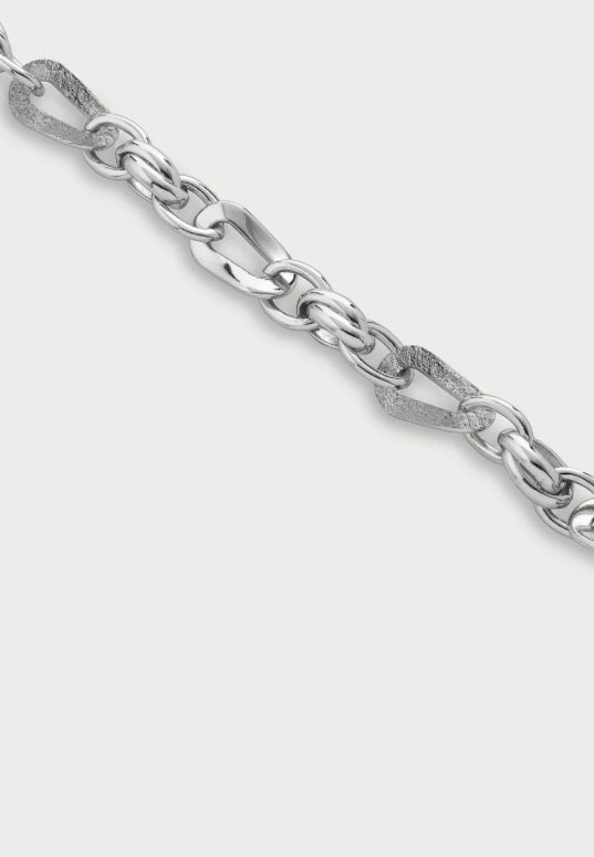 WAVE CHAIN BRACELET SILVER