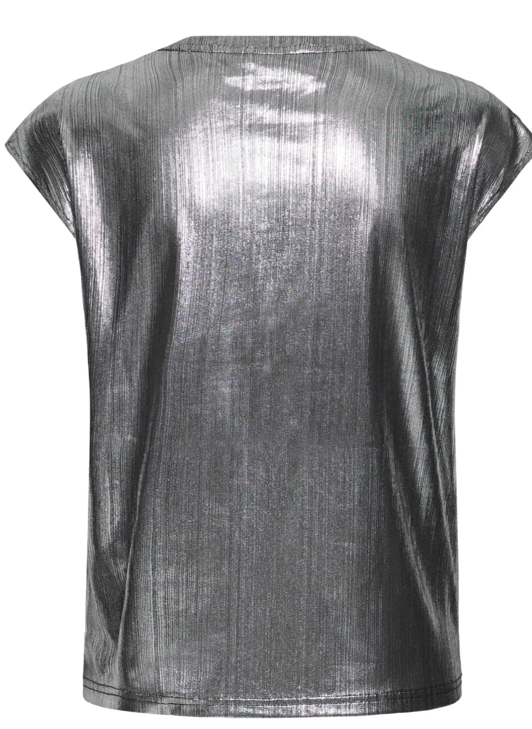 TALIA TEE SILVER METALLIC