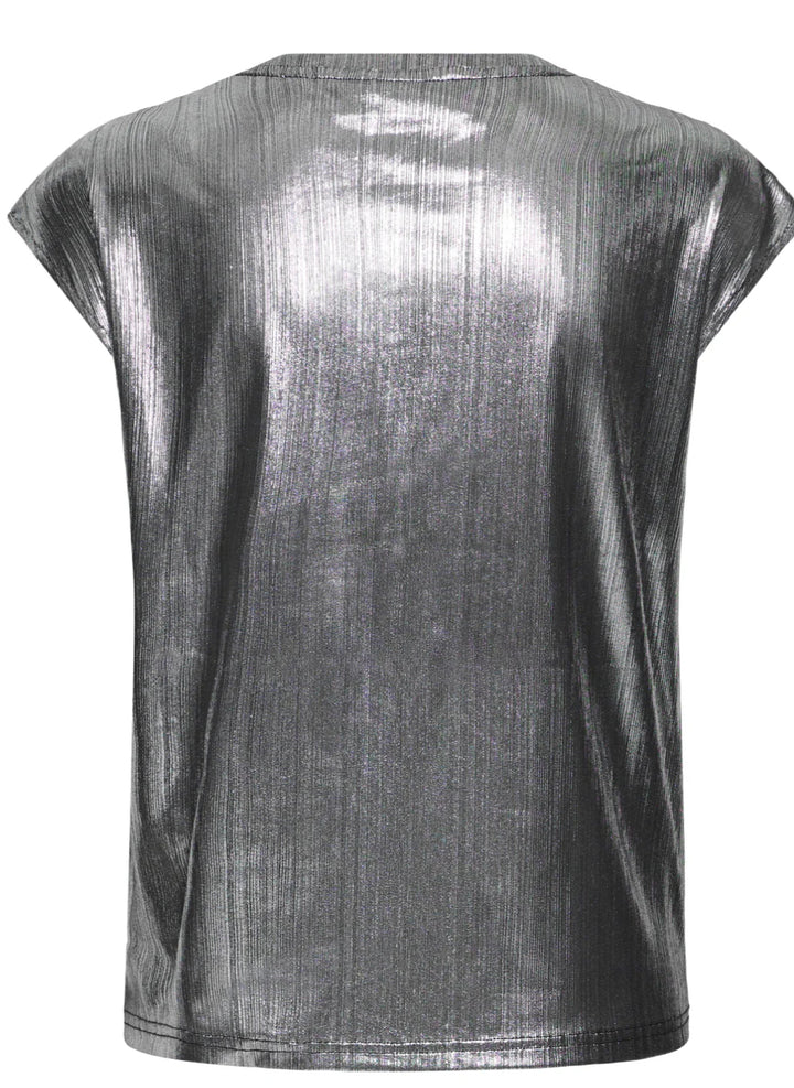 TALIA TEE SILVER METALLIC