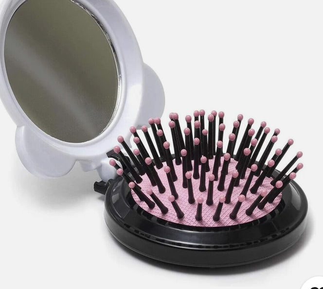 HAIRBRUSH WITH MIRROR- NICE HAIR - PANDA