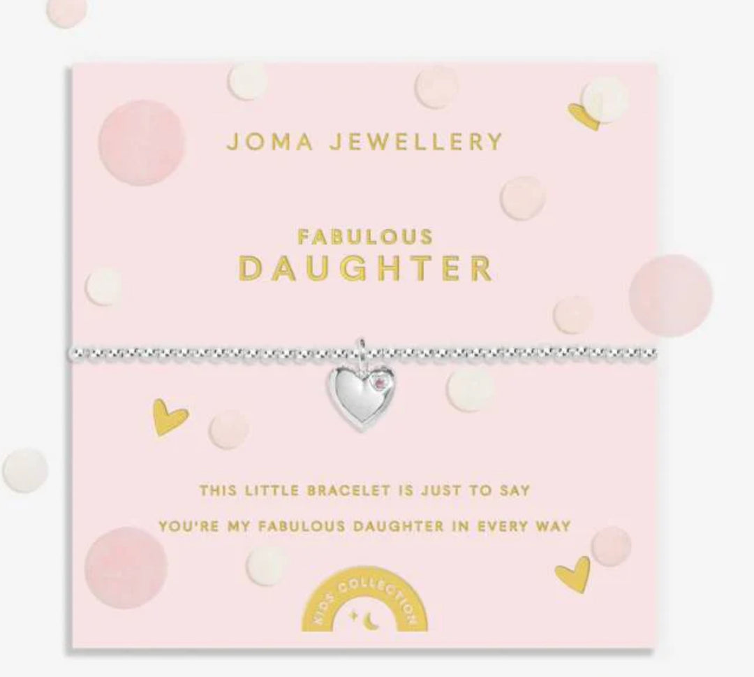 KIDS CONFETTI A LITTLE FABULOUS DAUGHTER BRACELET