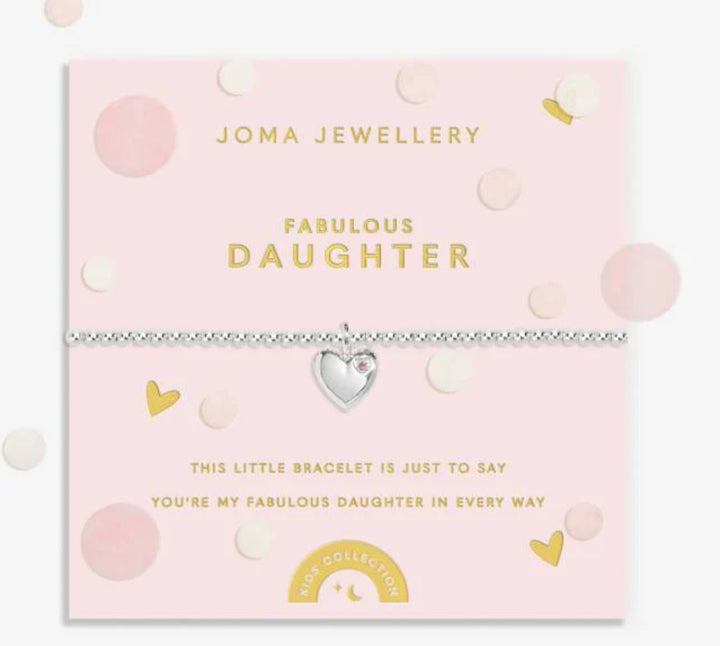 KIDS CONFETTI A LITTLE FABULOUS DAUGHTER BRACELET