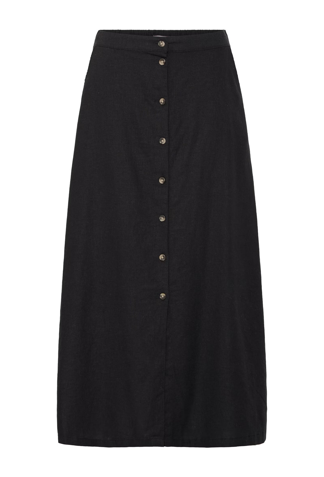 BLACK FALAKKA BUTTON SKIRT