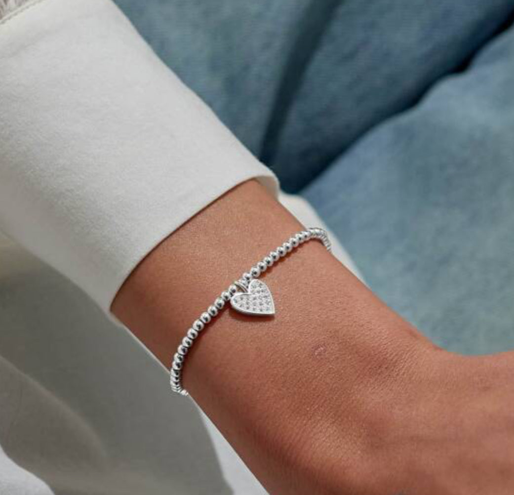 CHRISTMAS A LITTLE SEASON TO SPARKLE SILVER PLATED BRACELET