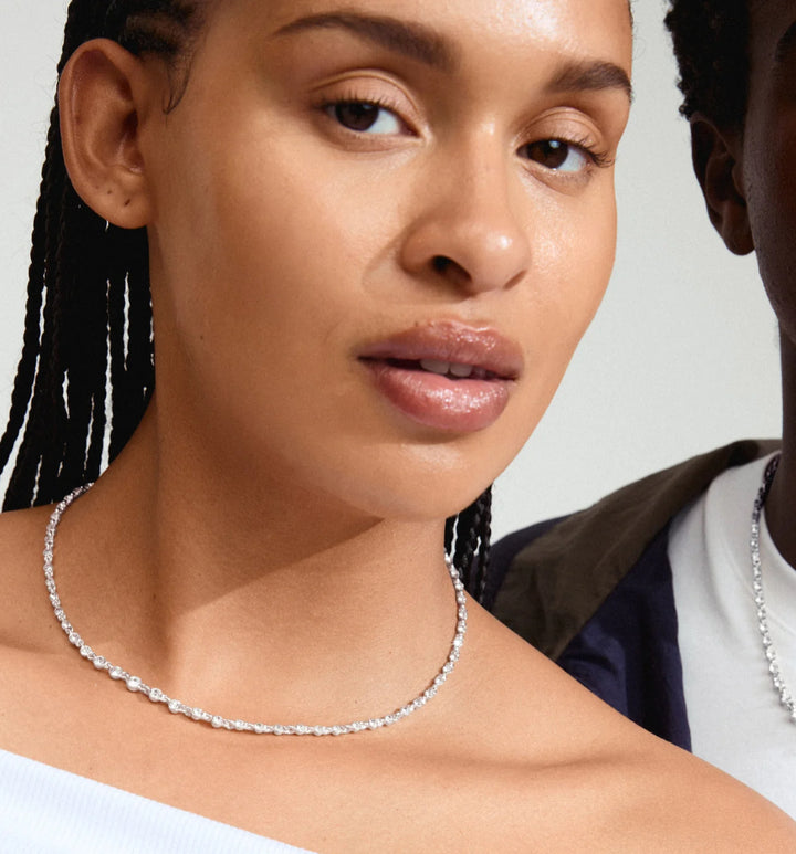 IMOGENE NECKLACE SILVER-PLATED