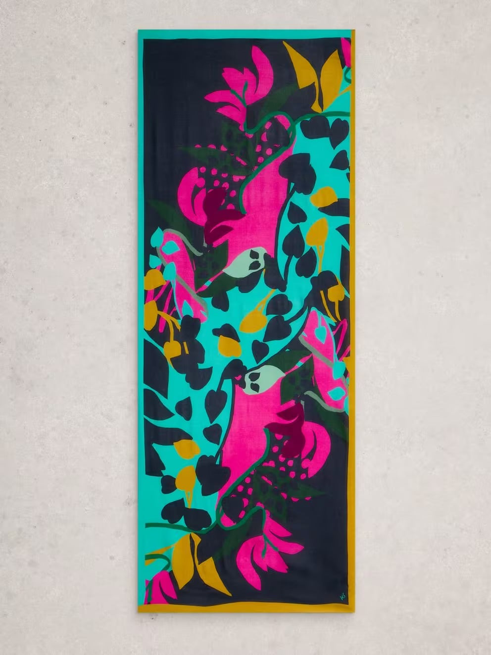 SOPHIE PRINTED SCARF PURPLE MLT