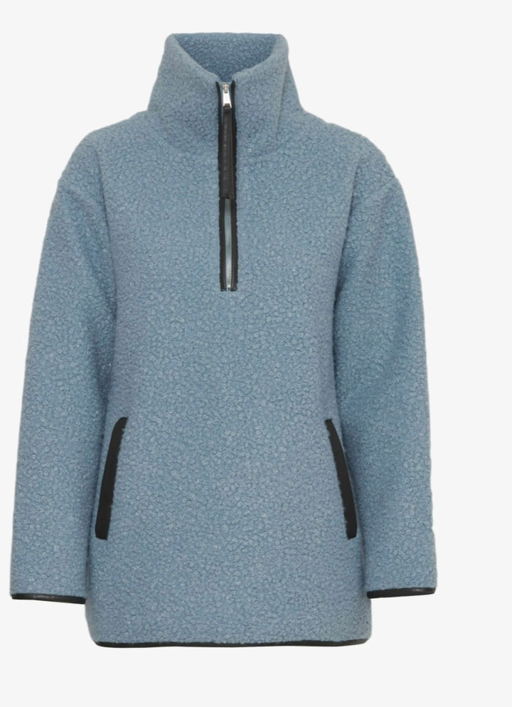 DUSTY BLUE CIDAN PILE JACKET