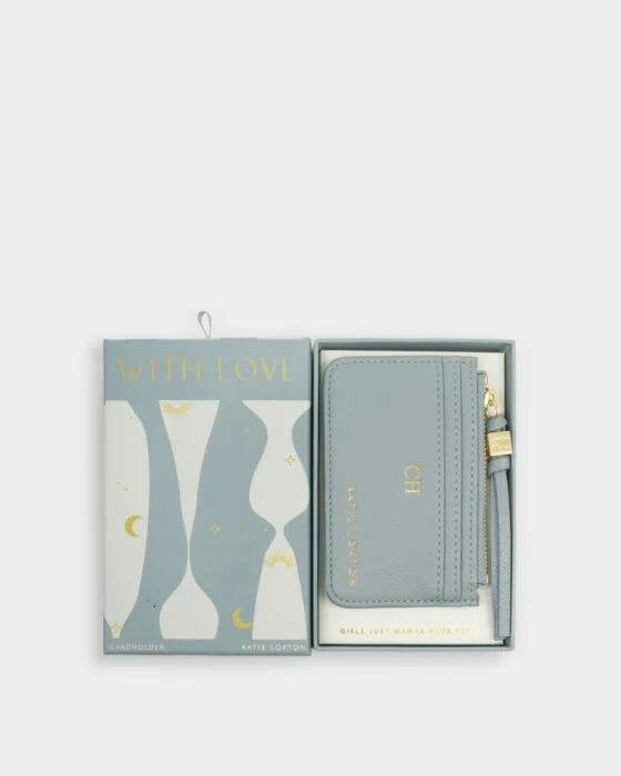 GIFT BOXED COIN & CARDHOLDER DUCK EGG BLUE