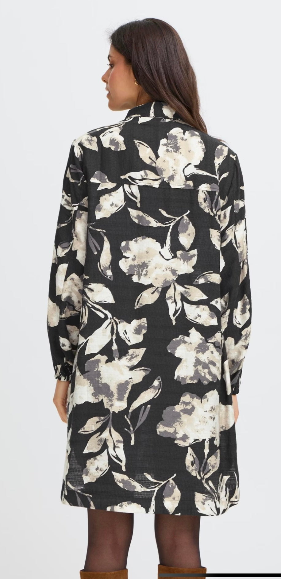 ARIANA DRESS DIS FLORAL BLACK