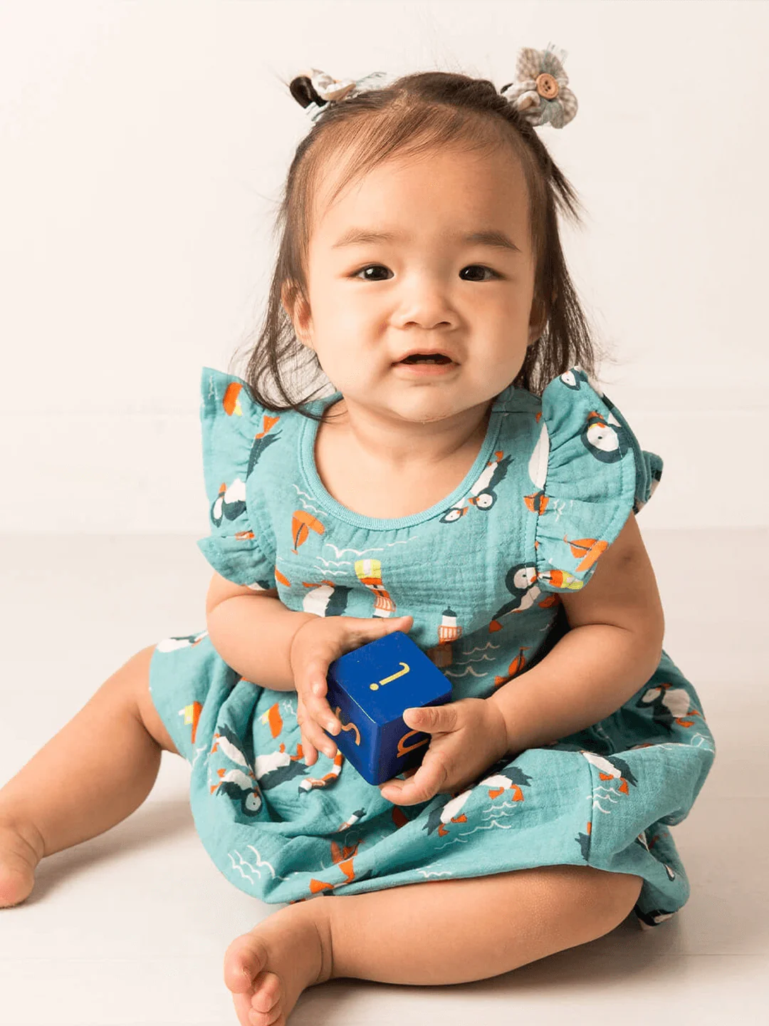KENZIE THE PUFFIN SUMMER DRESS 4-5 YEARS
