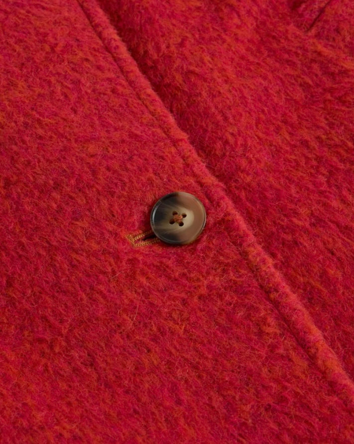 KELSEY WOOL BLEND COAT BRIGHT RED