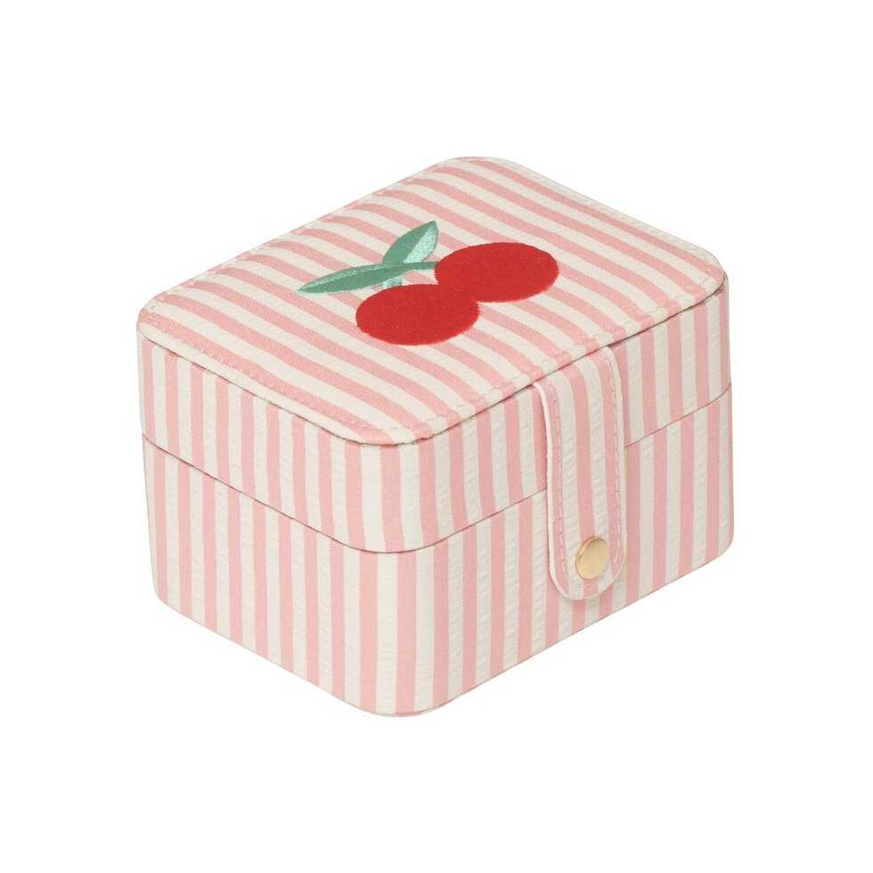 STRIPY CHERRY JEWELLERY BOX