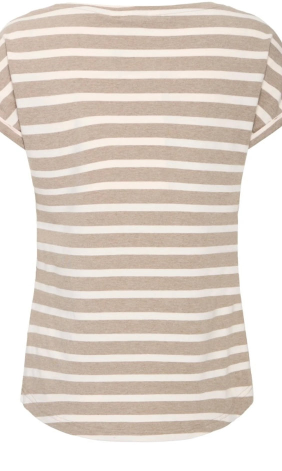 PAMILA ONECK T-SHIRT  CASHEW MIX