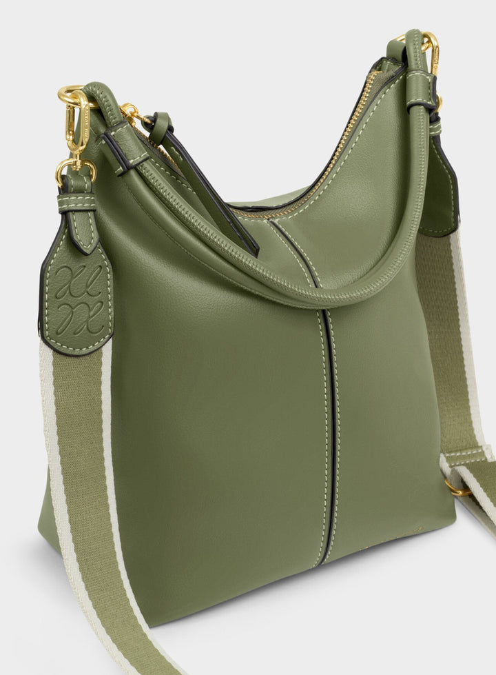 HALLIE SATCHEL BAG | KHAKI