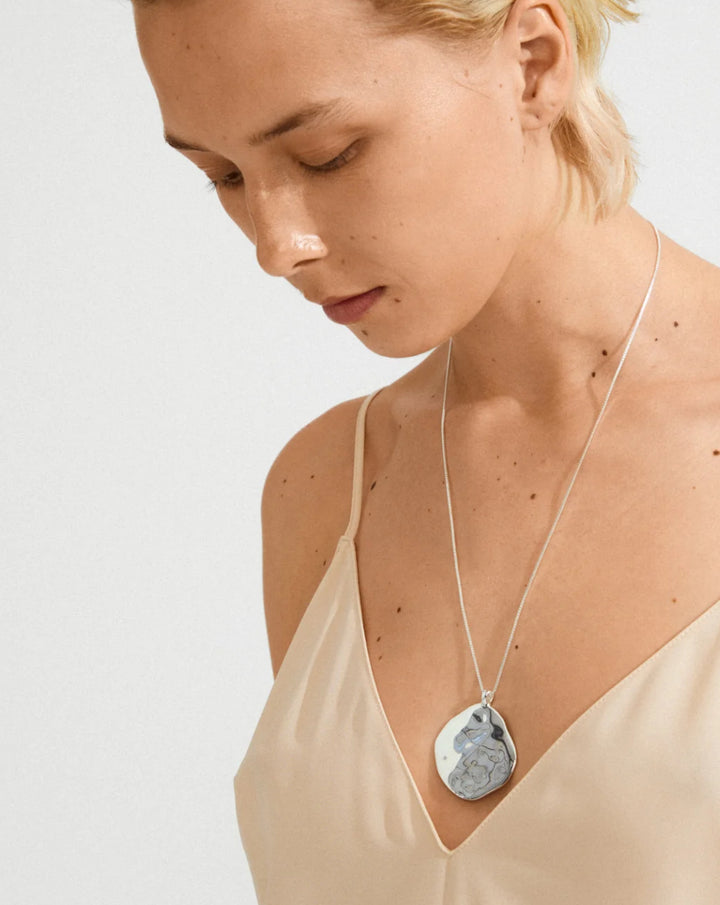 SPARKLE NECKLACE SILVER PLATED