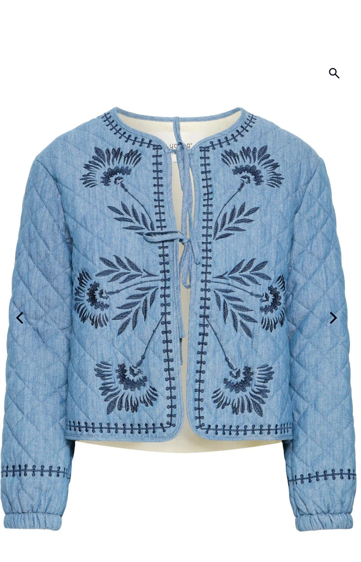 MID BLUE DENIM KISSIA JACKET