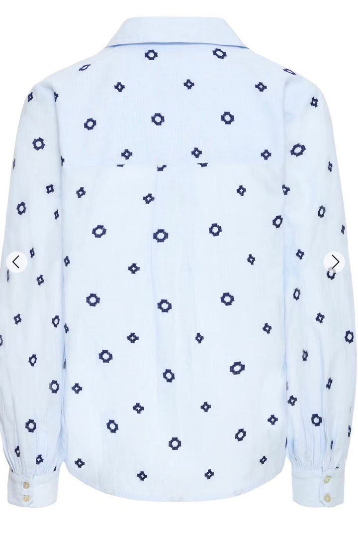 FABIENNE LS SHIRT DELLA ROBBIA BLUE