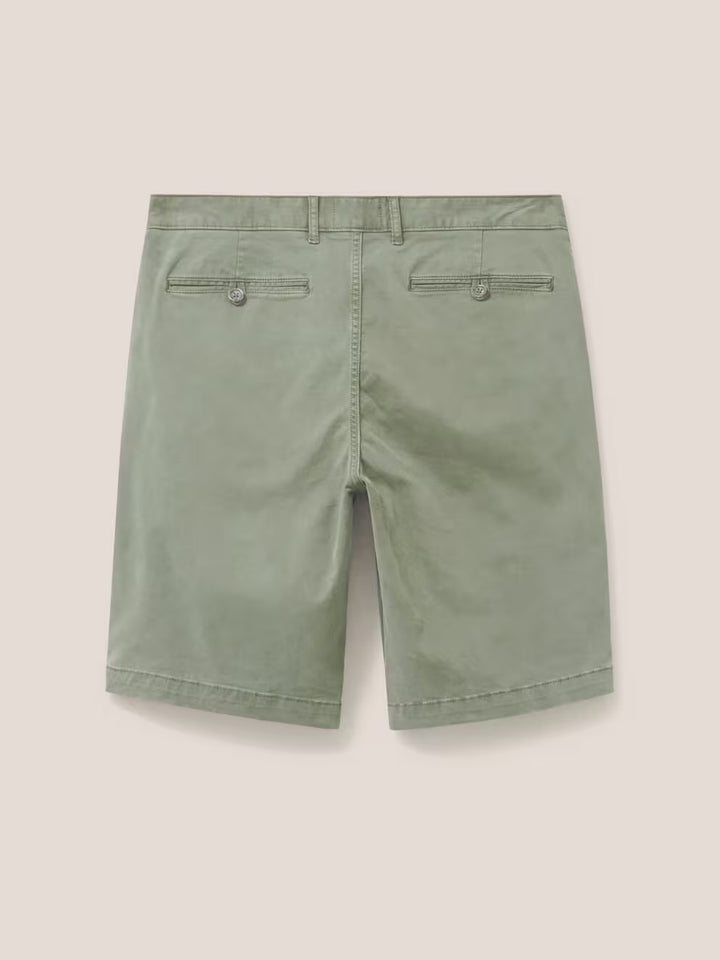 SUTTON ORGANIC CHINO SHORTS LIGHT GREEN