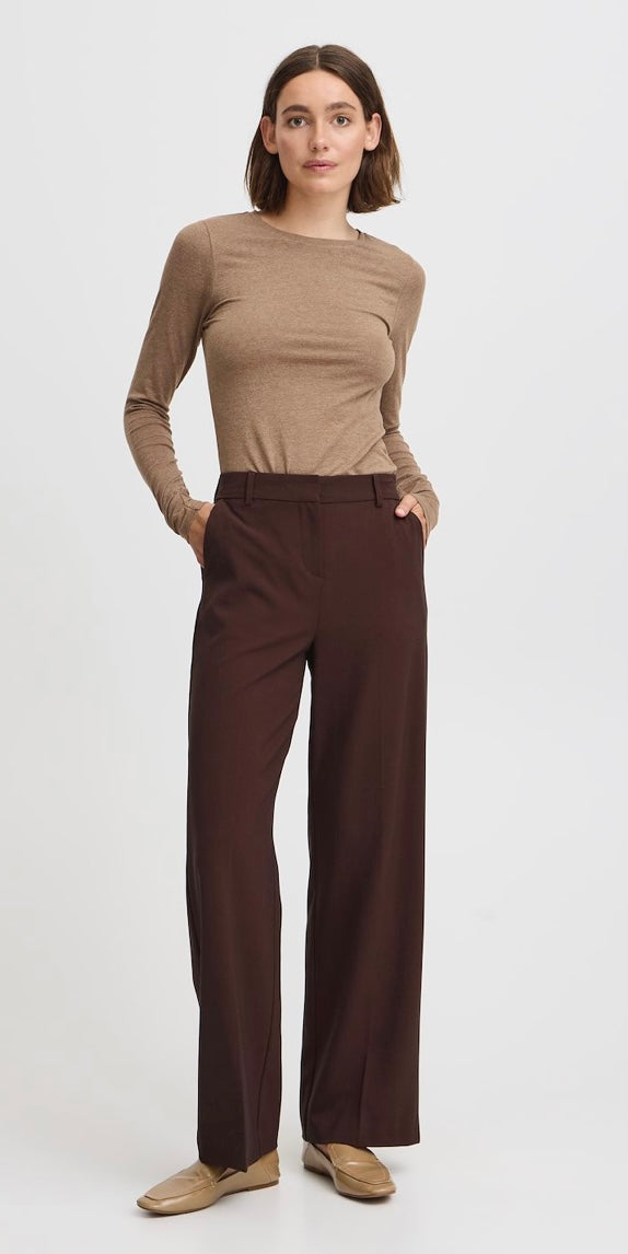 HOT CHOCOLATE MELANGE DANTA WIDE LEG TROUSER