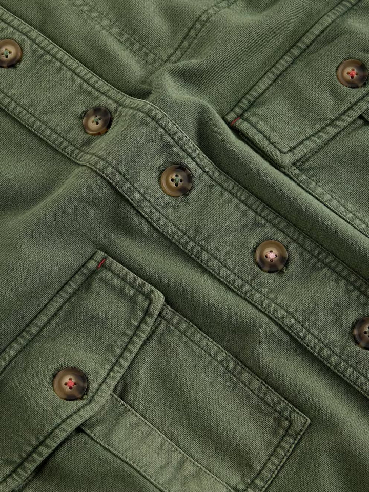 DEMI UTILITY JERSEY JACKET MID GREEN