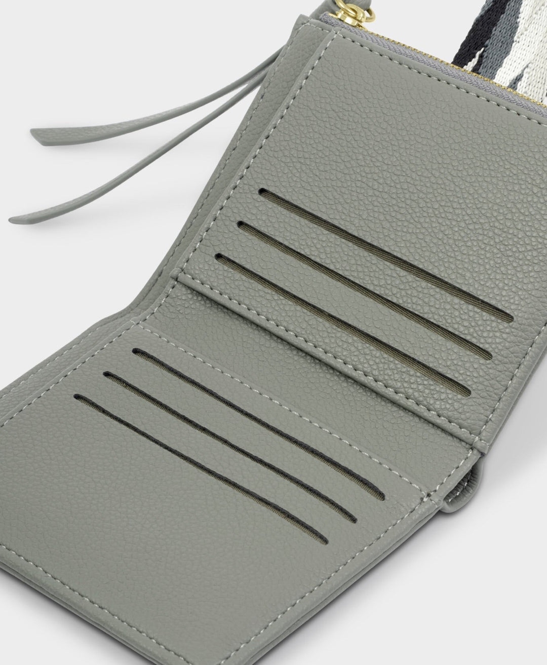 HALLIE COIN & CARD HOLDER | GRAPHITE GREEN