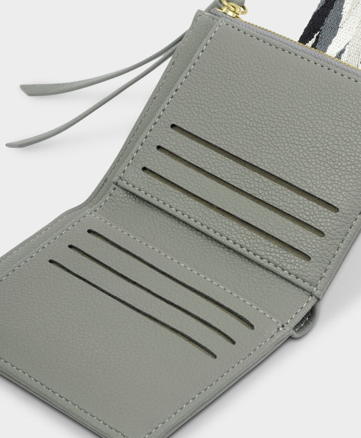 HALLIE COIN & CARD HOLDER | GRAPHITE GREEN