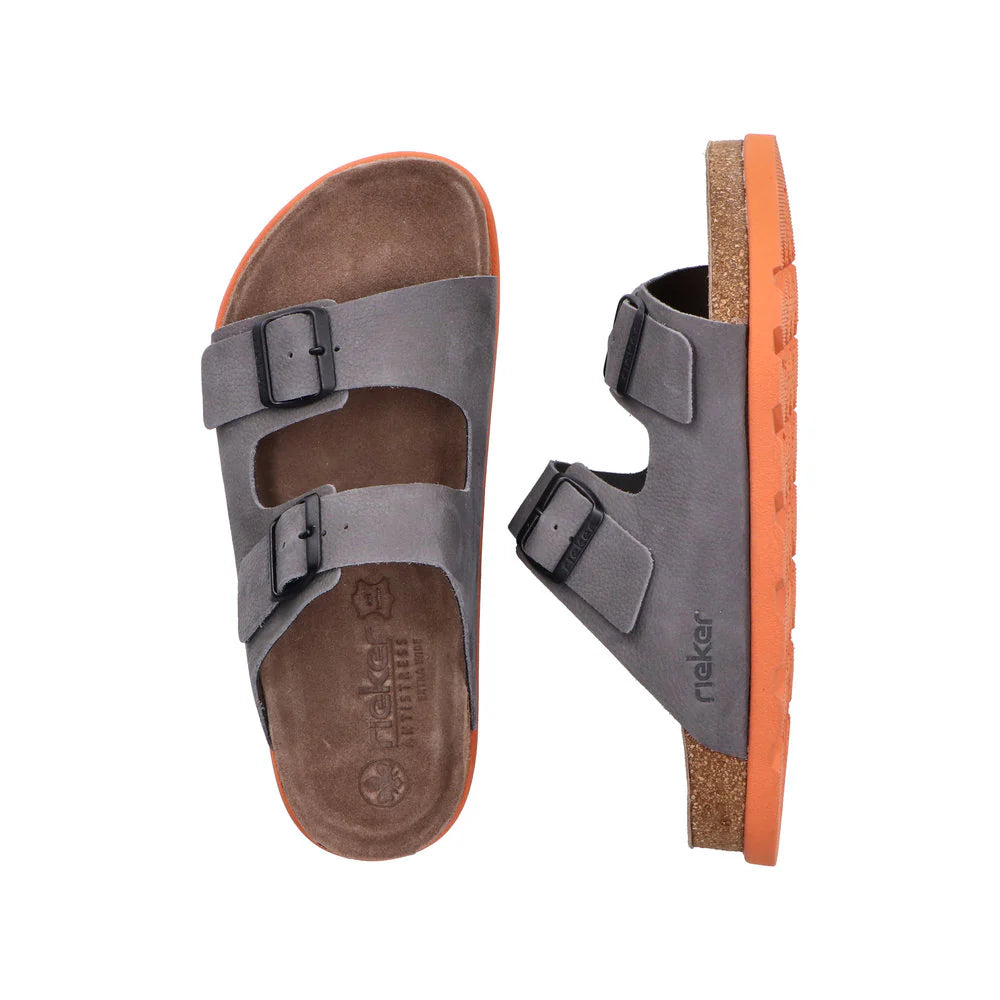 21190-40 MENS SANDALS GREY AGO