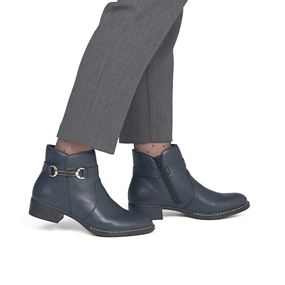 Rieker Women's Short Boot Boot - Blue