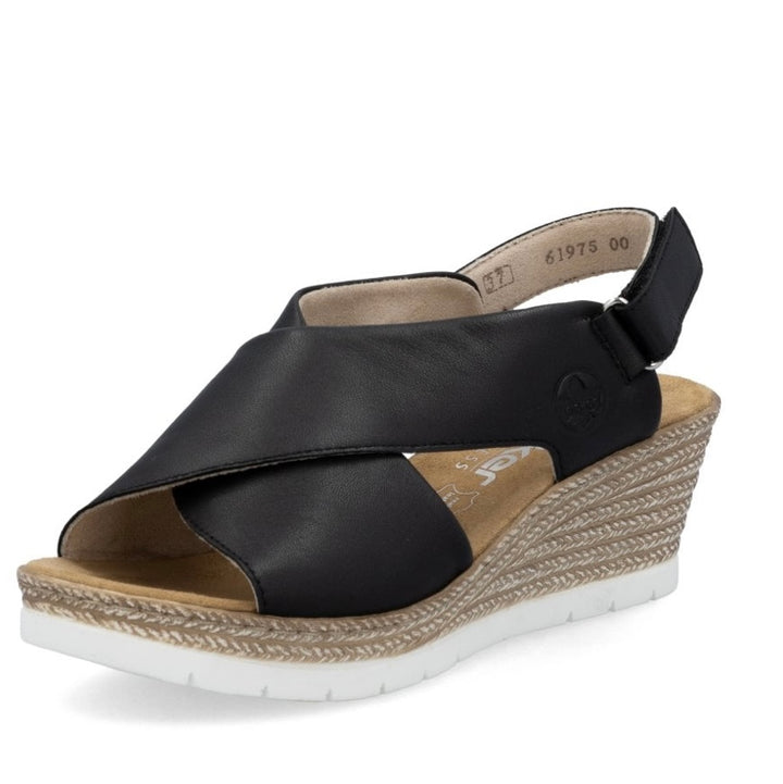 61975-00 LADIES' SANDALS BLACK SEITL. ANFLECHTER