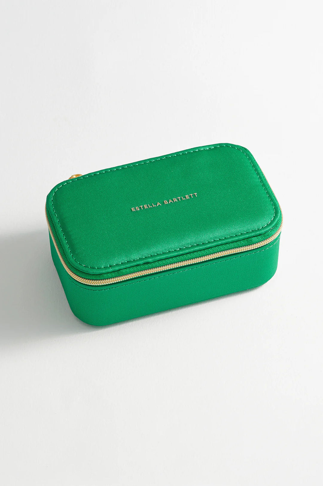 MINI JEWELLERY BOX - CONTRAST SATIN GREEN