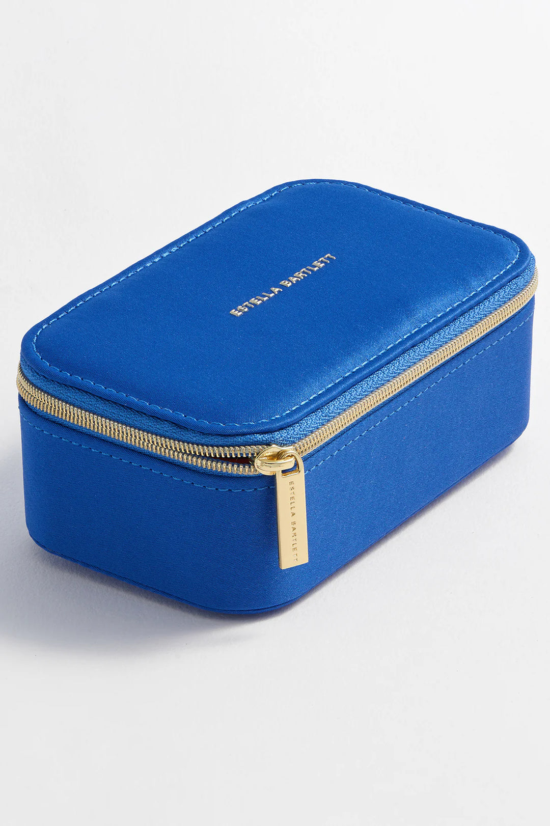 MINI JEWELLERY BOX - CONTRAST SATIN BRIGHT BLUE