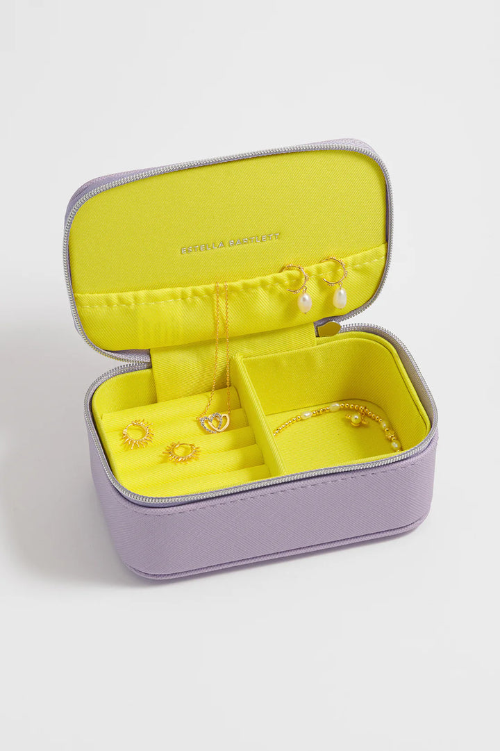 MINI JEWELLERY BOX - LILAC SAFFIANO