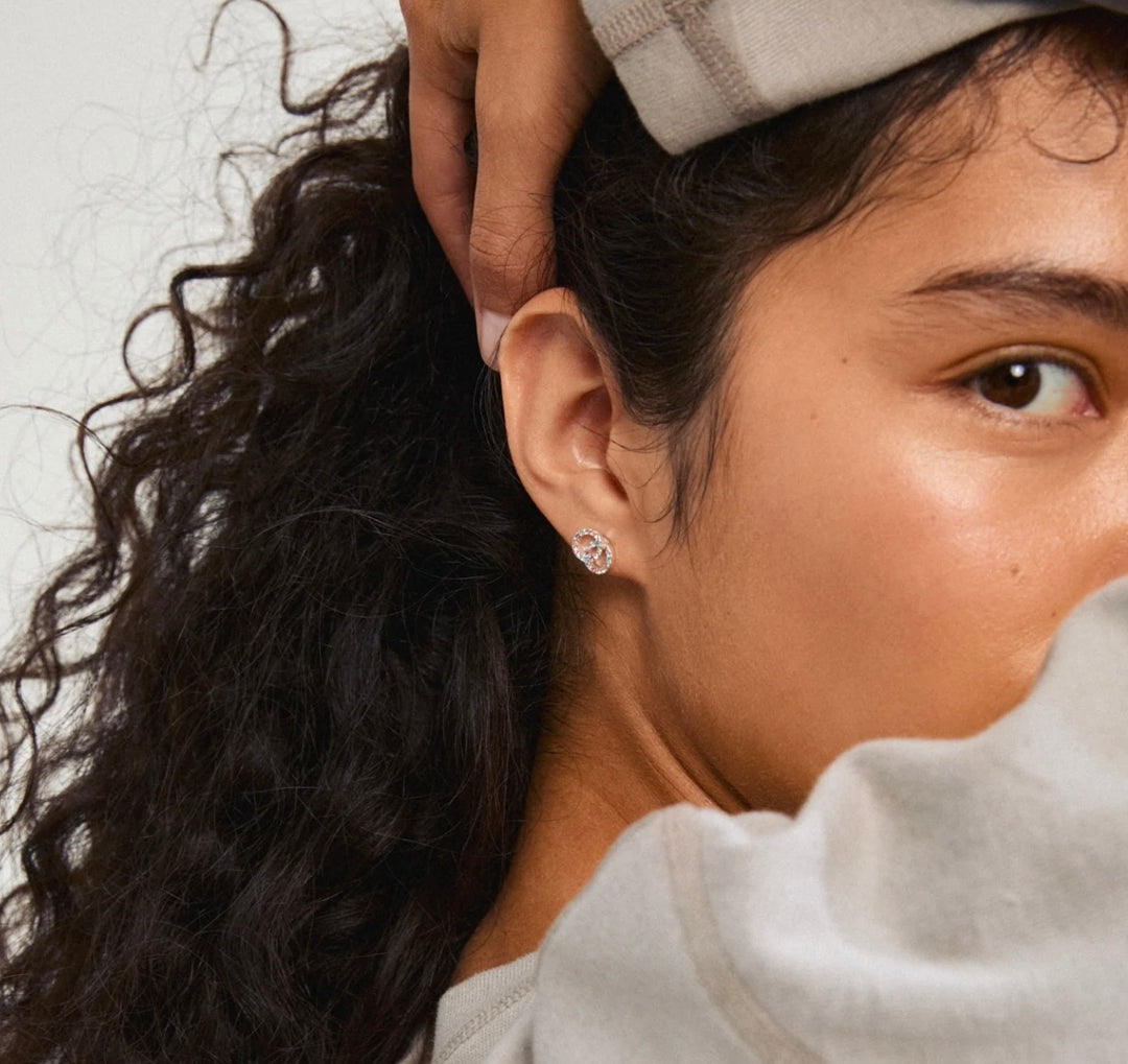 JOLINA RECYCLED EARRINGS SILVER PLATED/ MULTICOLOUR