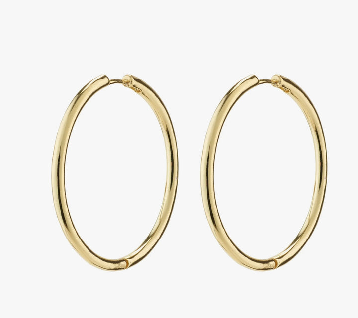 EANNA MAXI HOOP GOLD PLATED EARRINGS