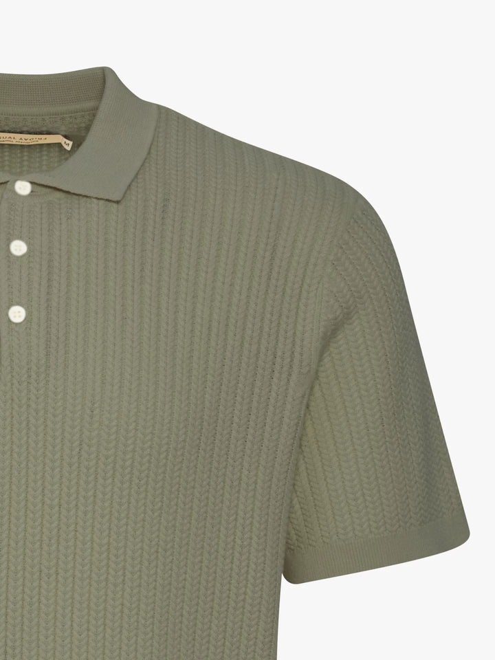 KARL STRUCTURED KNIT POLO